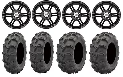 ITP SS212 14  Wheels Black 28  Mud Lite XL Tires Kawasaki Brute Force IRS • $1122.30