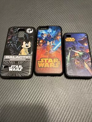 Disney Star Wars Weekends Iphone Samsung Case Lot Of 3 Mickey D-Tech Limited Ed • $27.50