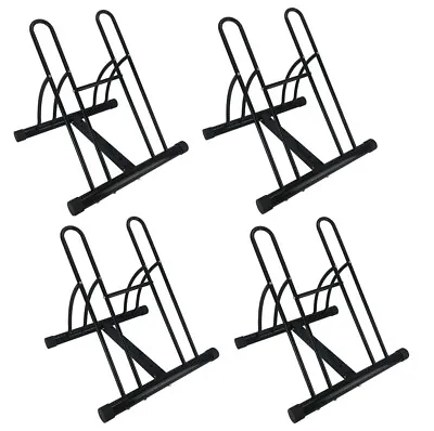 4 Bicycle Floor Stands Bike Storage Racks Mountable Dual Sides Indoor Outdoor • $74.99