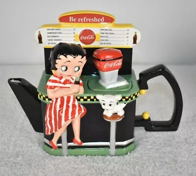 Rare Betty Boop Coca Cola Soda Fountain Teapot • $39.95