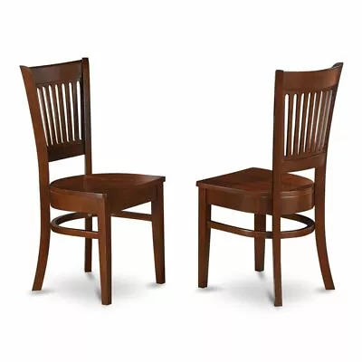 East West Furniture Vancouver 11  Wood Dining Chairs In Espresso (Set Of 2) • $140.49