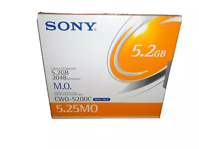 Sony Optical Disk 5.2gb 2048 Cwo-5200c 5.25mo New Factory Sealed W/free Shipping • $15