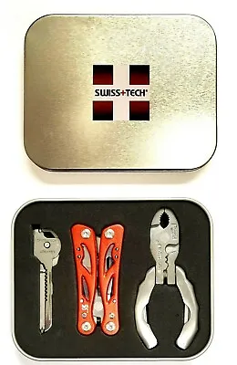 Pocket Multitool Swiss+Tech Stainless Steel 12-1 9-1 & 6-1  - 3 Tool Gift Set • $17.99