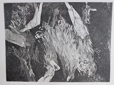 £98.31 • Buy One 1960s Jack Zajac Signed Surrealism Etching Resurrection 25/100