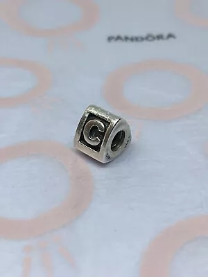 Rare Genuine Pandora Alphabet Letter C Initial Barrel Charm 790323C 925 ALE • £12.99