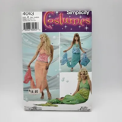 New Simplicity 4043 Mermaid Costume Adult 10 12 14 16 Child 2 3 4 Sewing Pattern • $6.99