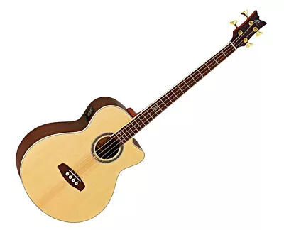 Ortega Guitars D558-4 Deep Series Med. Scale Solid Top A/E Bass - Natural - Used • $599.99