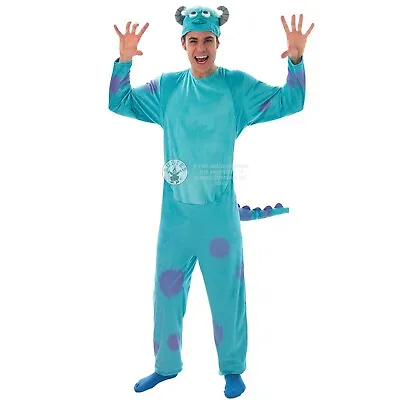 Sulley Costume Jumpsuit Adult Halloween Book Day Monsters Inc Halloween 42 44 46 • $29.86