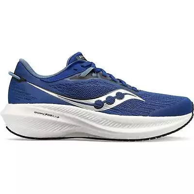 Saucony Mens Triumph 21 Running Shoes Trainers Jogging Training Workout - Blue • £116.90