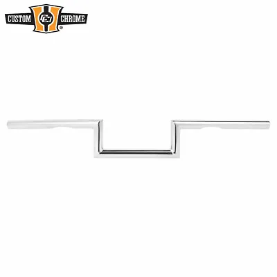 Chrome 1 Wide Style Z-Bar 4 Rise 60's Handlebar W/ Indent Fit For Harley 1 Clamp • $47.69