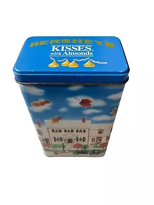 Vintage 1990 Hershey's Kisses W/ Almonds Metal Tin Hometown Series Canister #6 • $7