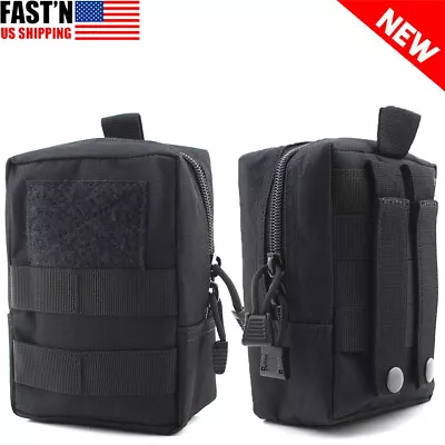 Tactical Molle Multi-purpose Pouch EDC Belt Waist Pack Bag Utility Phone Pocket • $9.99