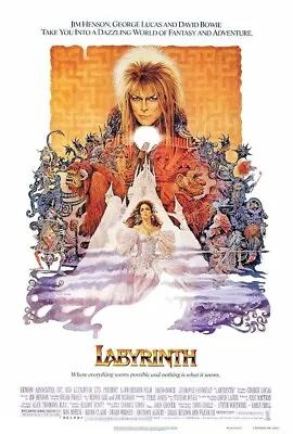 Labyrinth 80s David Bowie Fantasy Musical Movie Iron On Tee T-shirt Transfer • £2.39