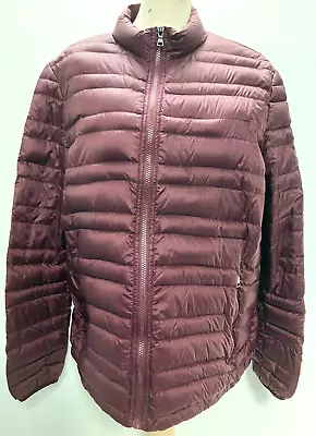 M & S Active Purple Puffer Jacket Men's Size L (41-43) Down & Feather Lining • $12.62