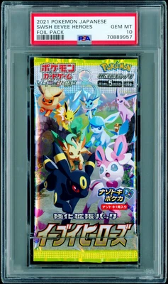 $149.99 • Buy PSA 10 2021 Eevee Heroes Japanese Pokemon Pack Gem Mint