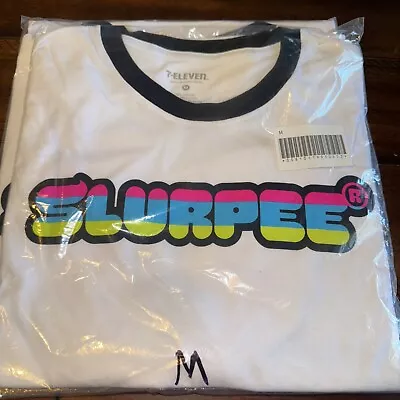 Slurpee Bright Neon Logo Retro T-Shirt 2023 Edition 7-11 7-ELEVEN Medium • $12.30
