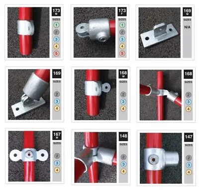 £15.36 • Buy Swivel Key Clamp Handrail - Connectors Kee Pipe Klamp Tube Q Fittings Railings