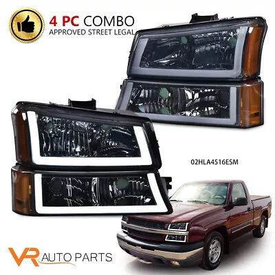 Headlight Projector Left+Right Replacement FIT FOR 2003-06 Chevy Silverado • $85.80