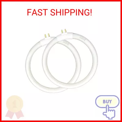 (2pack) 4.75’’ T4 Type 12W 6400K Circular Bulb Replacement For Magnifier Desk Li • $24.34