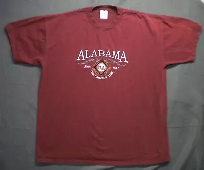 Vintage 80s 90s Alabama Crimson Tide XL T Shirt Jerzees Bama UA Est. 1831 1990s • $16.99