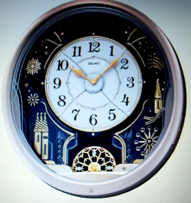 Seiko  Melodies In Motion  Wall Clock Special Collectors  Starry Night  Edition • $225