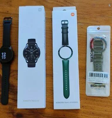 Xiaomi Watch S3 Global Version 46mm 1.43  AMOLED BT 5.2 Waterproof + Extra Bezel • $240