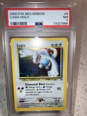 $225 • Buy Pokemon TCG HOLO 2000 LUGIA Neo Genesis PSA 7 NM Unlimited