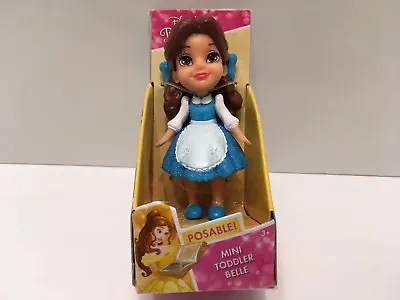 Disney Belle My First Disney Princess mini Toddler Doll 3.5 Inches Blue Dress • £12.99