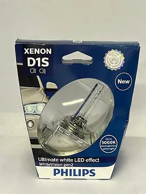 SALE 1x D1S HID Xenon Headlight Bulb PHILIPS WhiteVision Gen2 85415WHV2S1 #087 • $77.95