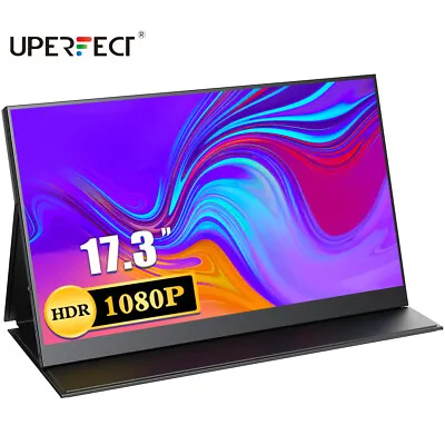 $99.99 • Buy UPERFECT 17.3  Portable Monitor 1080P Large Screen HDR For Game Xbox Switch Used
