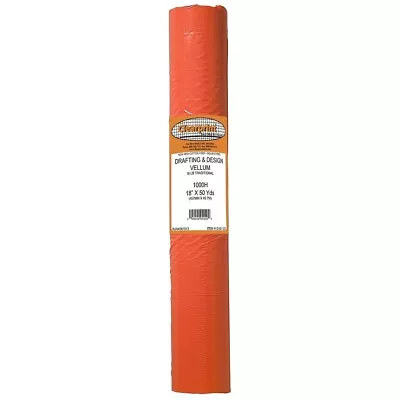 Clearprint 1000H Design Vellum Roll 16 Lb. 100% Cotton 18 Inches W X 50 Yards • $55