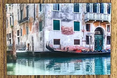 16 In X 11 In Glossy Venice Italy Print On Thick Board Gondola Building • $8