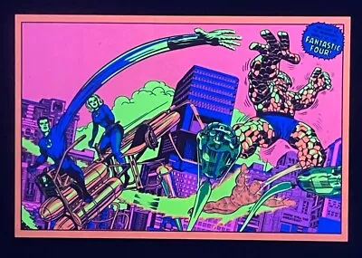 THE FANTASTIC FOUR 20x30 MODERN BLACK LIGHT ART MARVEL COMICS POSTER PRINT 2022 • $49.99