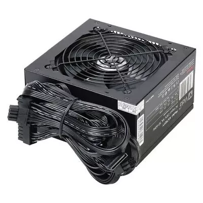 750W PSU ATX PC Power Supply Unit Quiet 120mm Fan PCI-E SATA Vida  Black • £34.30