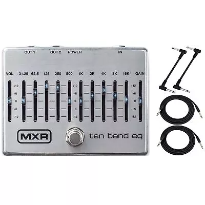 MXR M108S Ten Band EQ - 10 Band Graphic EQ Guitar Pedal With Cables • $149.99