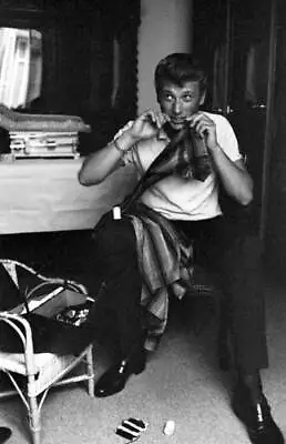$9 • Buy Johnny Hallyday Sewing The Button Of A Shirt 1962 OLD PHOTO