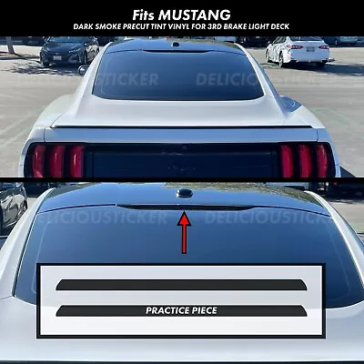 For 2018-23 Mustang S550 Smoke 3rd Third Brake Rear Light Tail Decal Tint Vinyl • $13.99