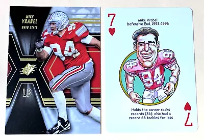 Mike Vrabel * Ohio State * 2014 Upper Deck SPX & 2018 Hero Deck - FREE SHIPPING! • $2.99