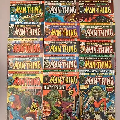 Lot Of 15 Comics. The Man-Thing #2-#7 #9 #11 #15-#19 #21 #22 1979 Marvel • $99.95