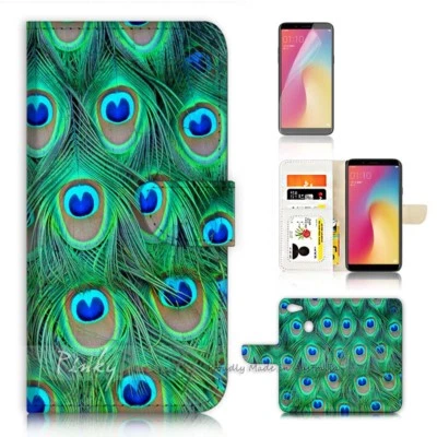 $12.99 • Buy ( For Oppo A73 ) Flip Wallet Case Cover P21605 Peacock