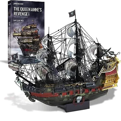 Piececool 3D Puzzles DIY Handmade Metal Model Adult Puzzle Annie Pirate Ship 239 • $39.99