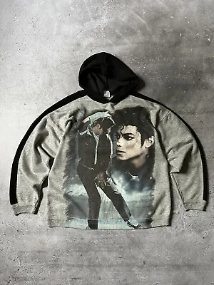Vintage 1992 Michael Jackson ‘Dangerous’ Tour Empire Hoodie Overprinted Size XL • $224.10