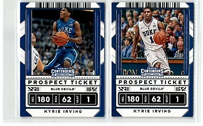 Kyrie Irving Lot Of (2) 2020 Contenders Draft Prospect Ticket #11 + Variation • $1.19