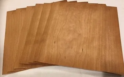 Cherry Wood Veneer Raw/Unbacked - Pack Of 6 - 9  X 9  X 0.024  Sheets • $17.50