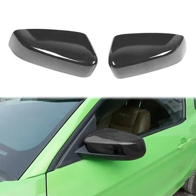 Carbon Fiber Side Door Mirror Shell Cap Cover Trim For Ford Mustang 2009-2013 • $37.99