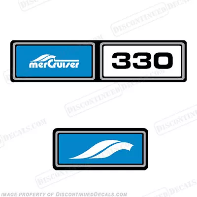 Fits Mercruiser 330hp Valve Cover - Blue - Discontinued Decal Reproductions! • $30.95