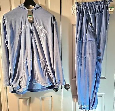 Air Jordan Limited Addition  Carolina Blue Velour Jacket And  Jogger Set • $130