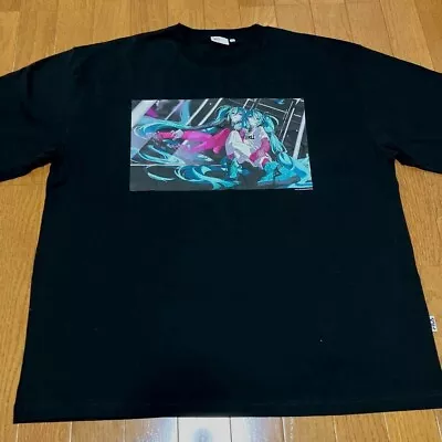 FILA X Hatsune Miku Collaboration T-shirt L Black Japan Limited Vocaloid • $79