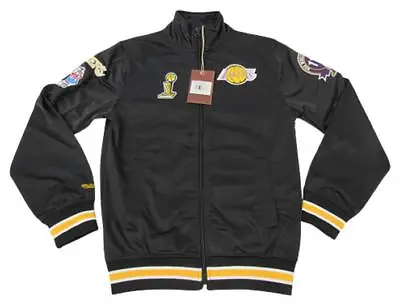 1987 Finals Los Angeles Lakers Mens 17X Champs Mitchell & Ness Track Jacket $110 • $67.99