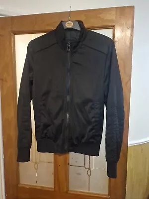 ZARA MAN Mens Bomber Jacket Black Size S • £11